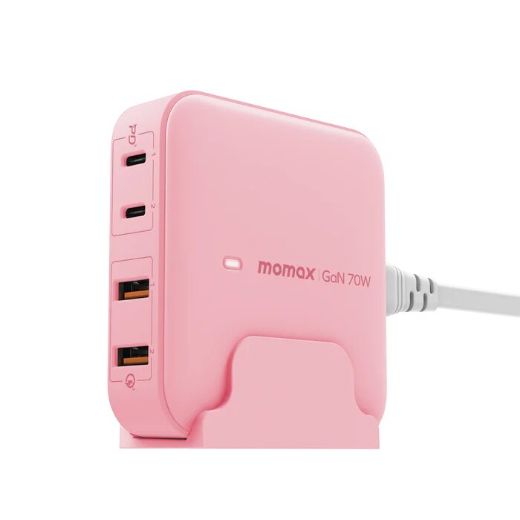 Picture of Momax OnePlug 70W 4-Ports Desktop Charger - Pink