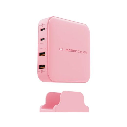 Picture of Momax OnePlug 70W 4-Ports Desktop Charger - Pink