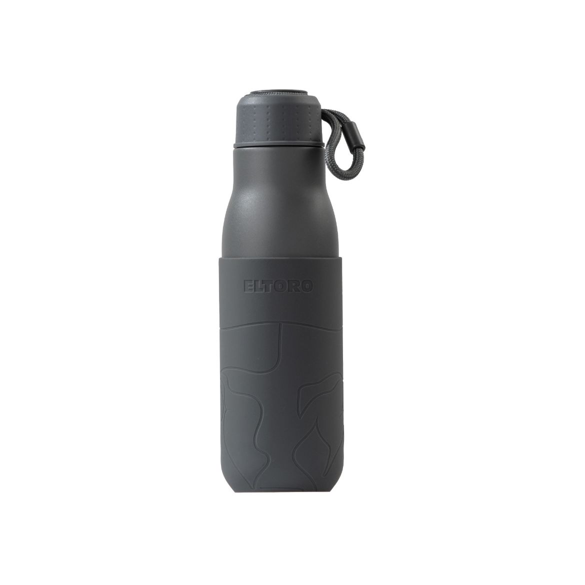 Picture of Eltoro Stainless Steel Bottle 500ml Gray with Gray Sleeve - Grey